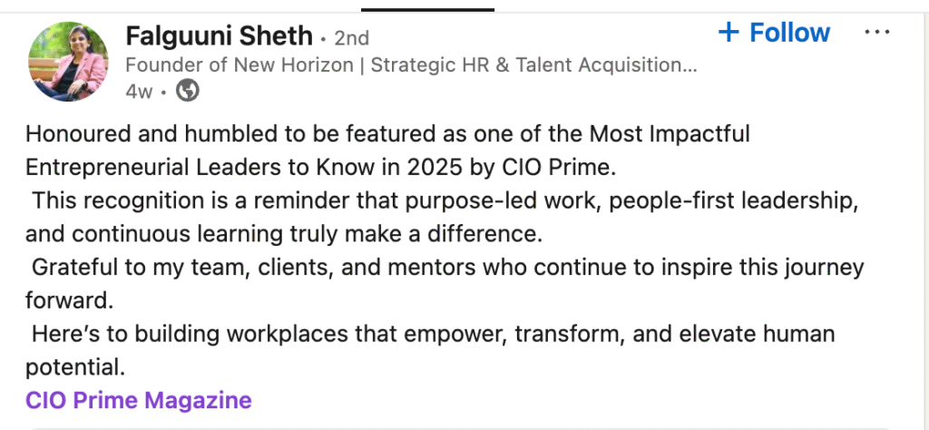 Falguuni Testimonial