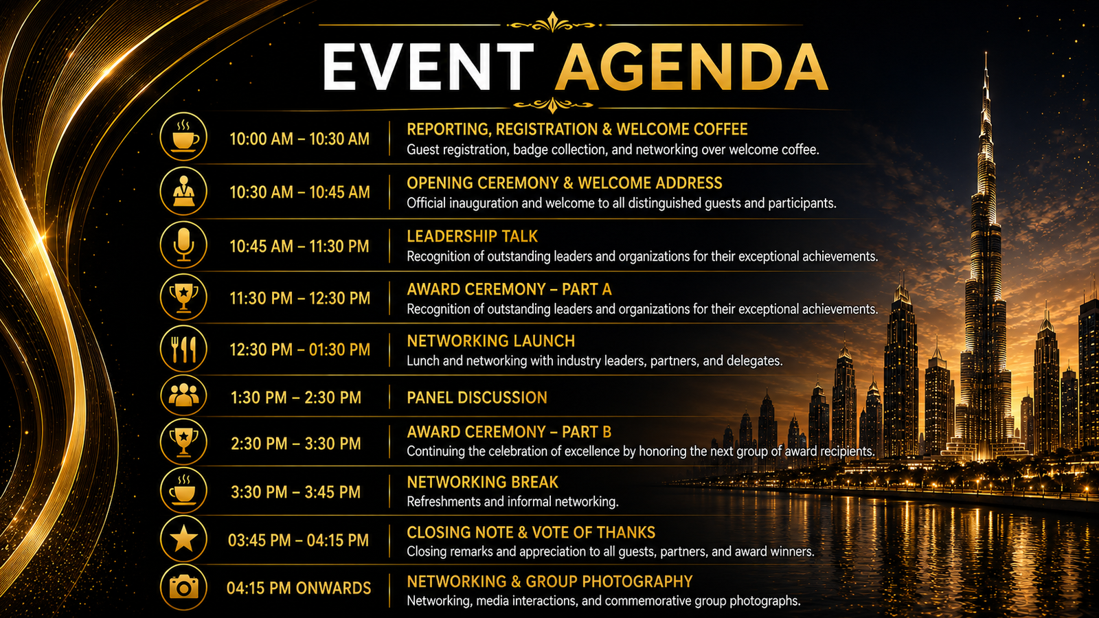 Award - agenda banner